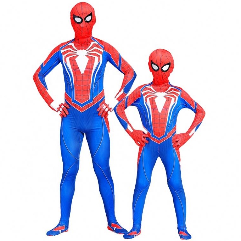 Beste prijs zwart&red jumpsuit Kids&adults TV&movie superheld Halloween Cosplay Factory Supply Amazing Spiderman Costumes