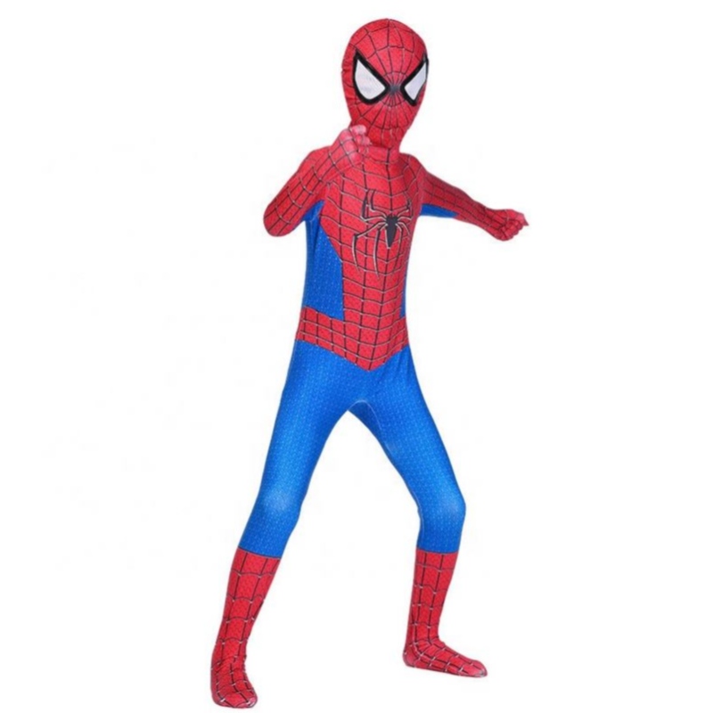 Red Spiderman jumpsuit cosplay kostuum voor kinderen kleding sets Spider Man -pak