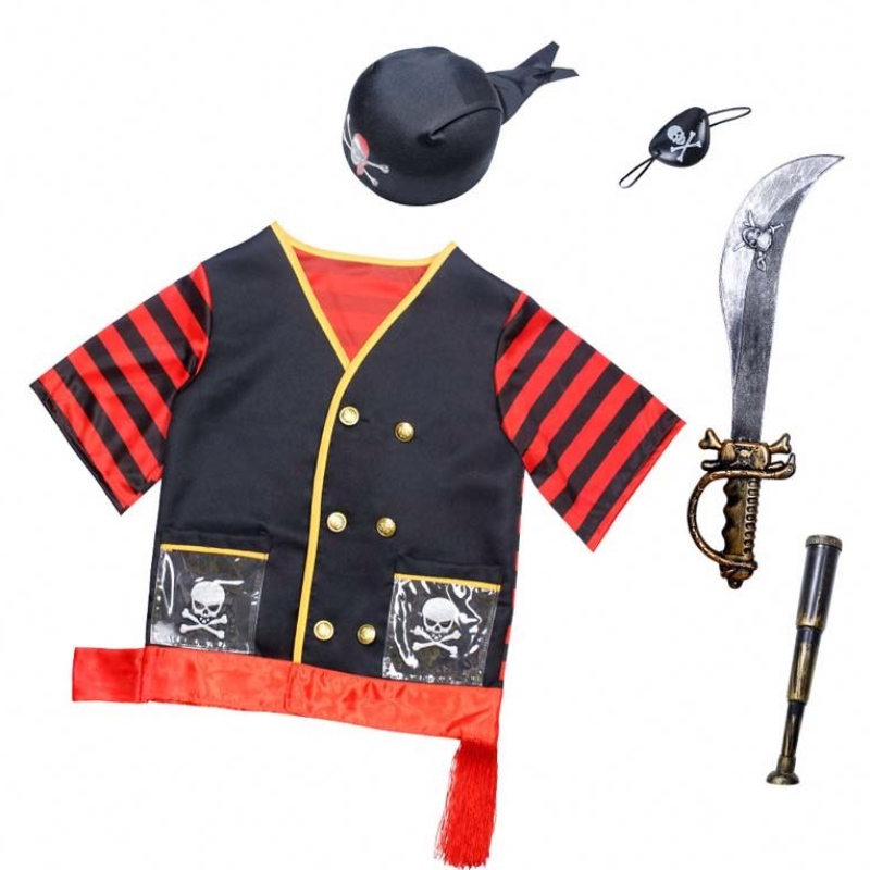 Halloween Kids Deluxe Costume Set Boys Children \\'s Pirate Costume met accessoires HCBC-016