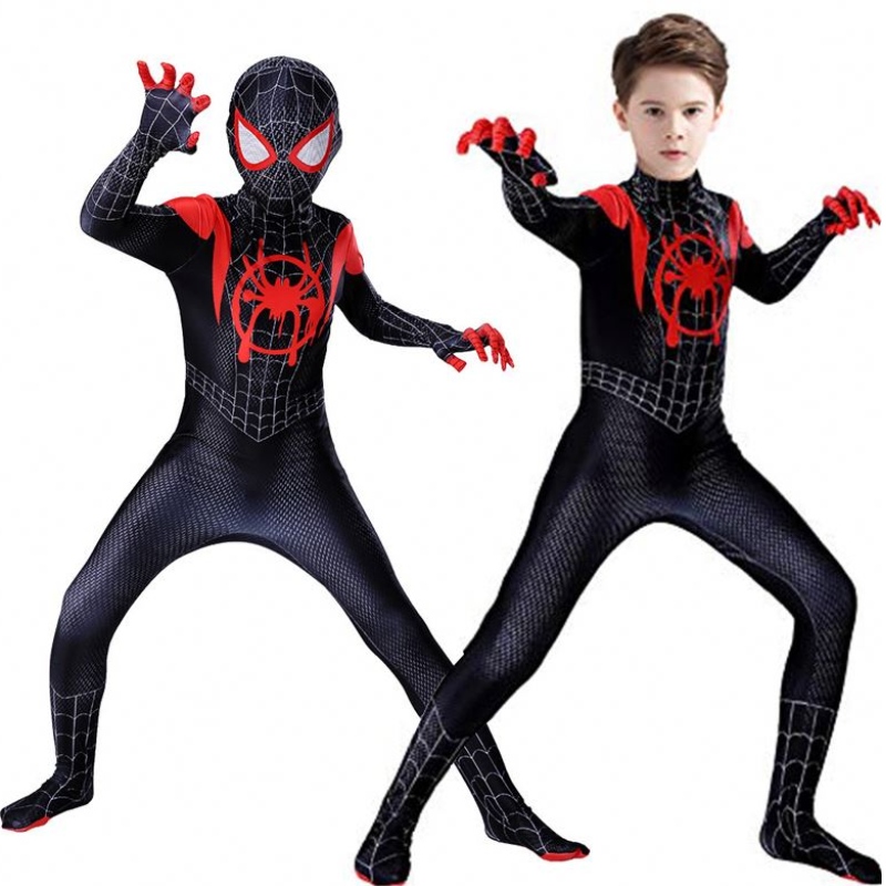 TV&Movie Cosplay Kostuum Zentai Spiderman Superhero Bodysuit Spandex Suit voor kinderen op maat gemaakt