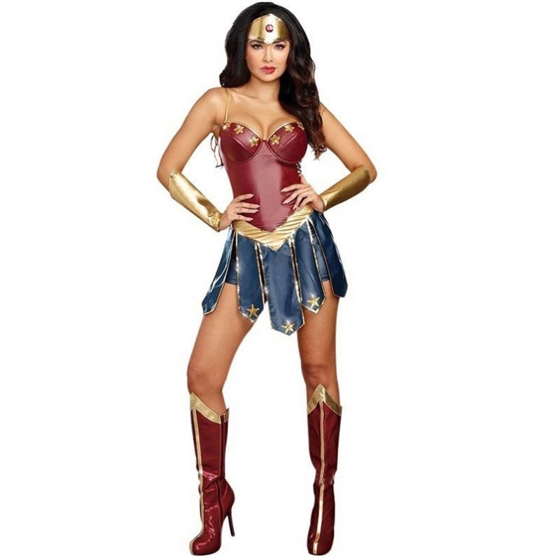 2021 Party Sexy Wonder Woman Halloween -kostuum voor volwassene