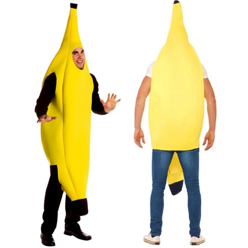 Goedkope groothandel cosplay carnaval bananenkostuum