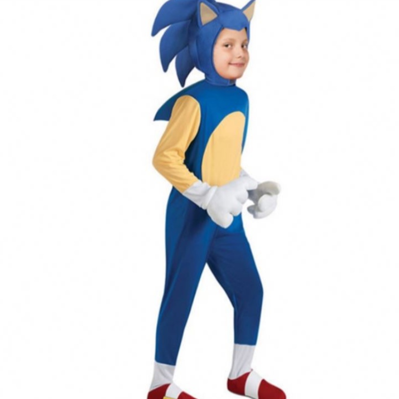 Onic Halloween Children \\ 's Costume Sonic The Hedgehog Cartoon Sonic Boy Cosplay Game Performance kostuum