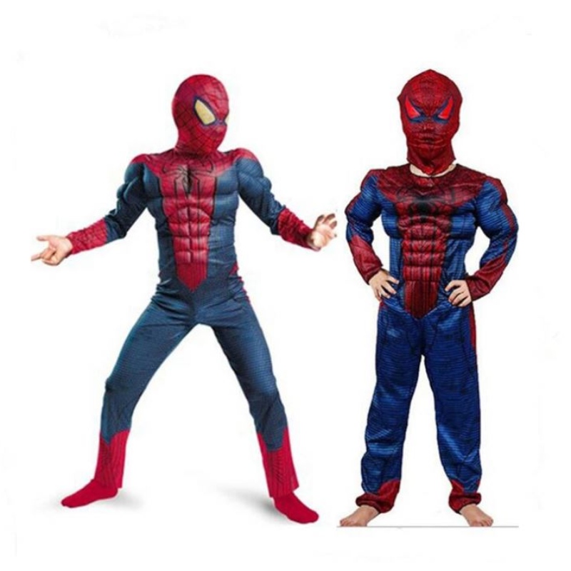 Nieuwe aankomst cosplay kleding spider man kostuum fullbody halloween kostuum voor kind