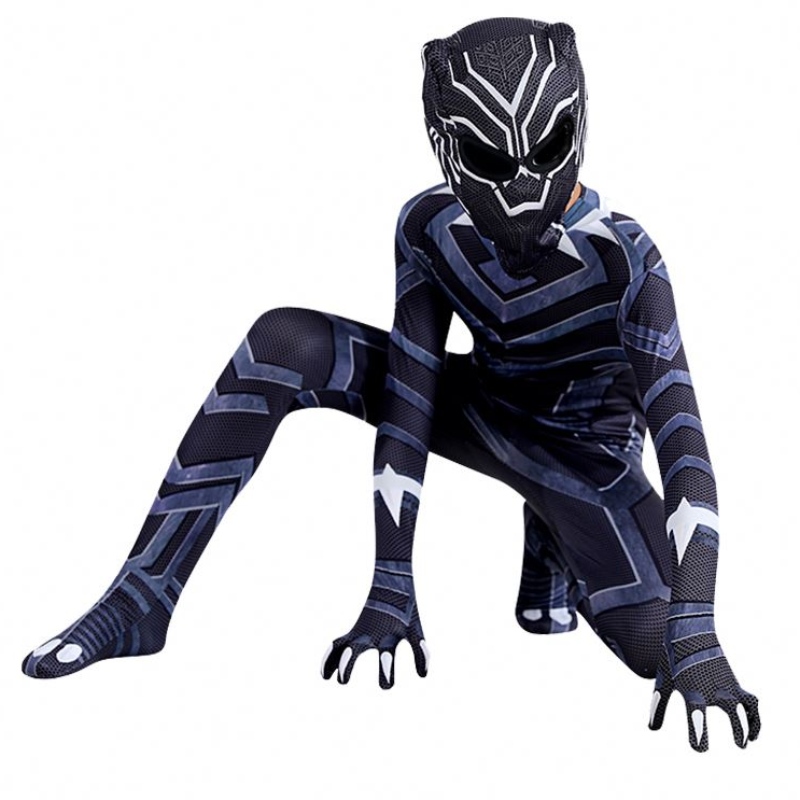 Kinderen Kostuum Cosplay Kleding Black Panther Bodysuit Marvel Superhero Costumes Party