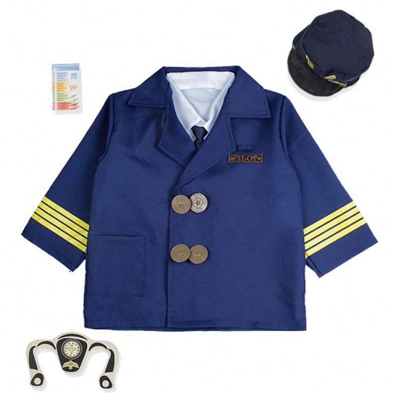 Boy Halloween Dress-Up Set Kids Pilot-kostuum met accessoires HCBC-006