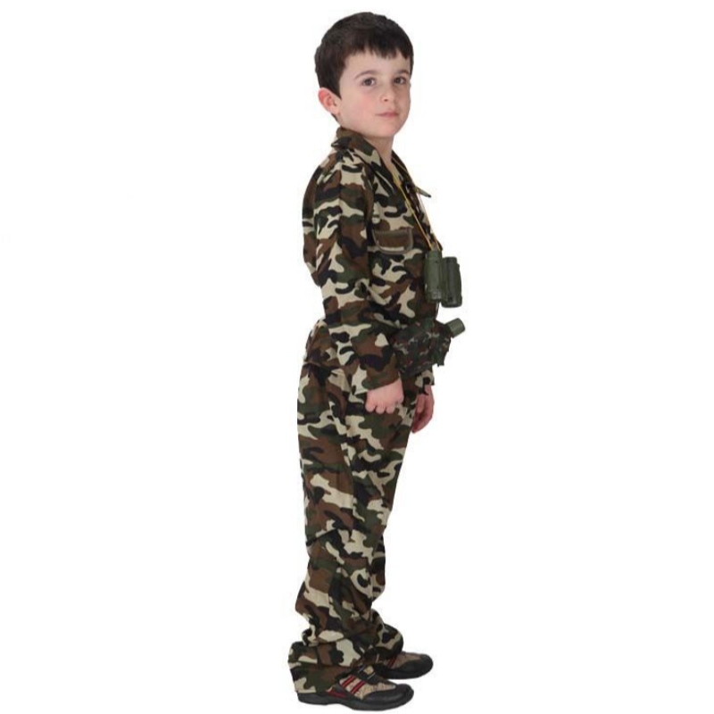 Jongens soldaat kostuum militair uniform pak kinder leger kostuum hcbc-010