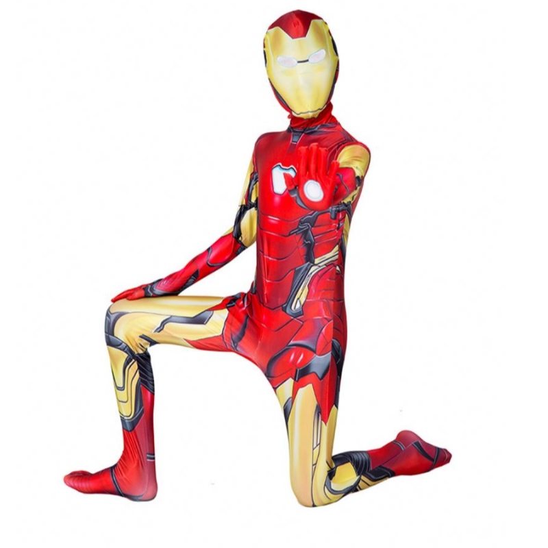 Halloween Ironman -kostuum met volwassen kinderen eindspel Superheroes kinderen jumpsuit kostuum volwassen kindercarnavalfeest