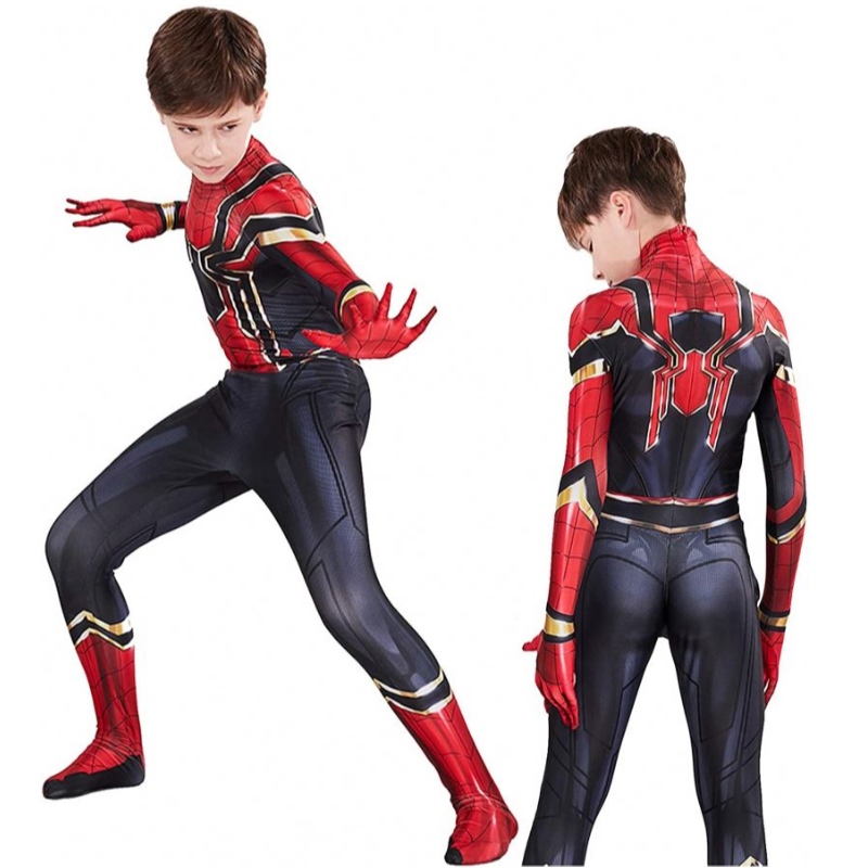 Kinderen Halloween -kostuum Compatibel Superhero Spiderman Kostuum Pakken Kinderfeest Cosplay Cosplay 3D -stijl Beste cadeaus