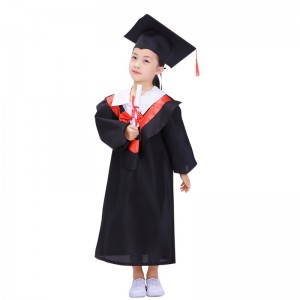 Children\'s Graduation Costume Kindergarten Bachelor \\\\ \'s Dress Children \\\\\' s Doctoral Dress Class Performance Dress