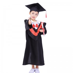 Children\'s Graduation Costume Kindergarten Bachelor \\\\ \'s Dress Children \\\\\' s Doctoral Dress Class Performance Dress
