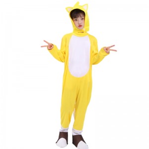 2022 Supersonic Kid Super Black Sonic Yellow Shadow Chartume voor Halloween