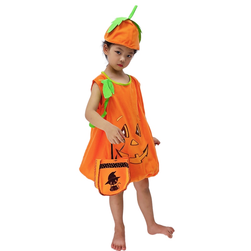 Children's Halloween Pumpkin Costume Kindergarten verkleed prestatiekleding