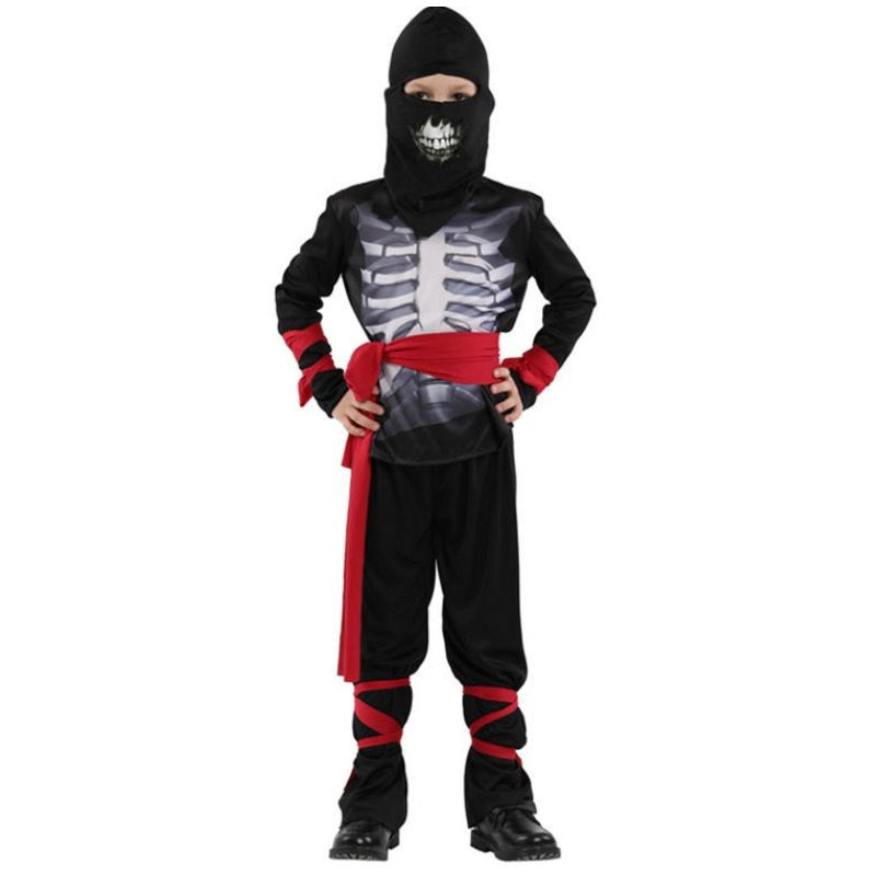 Halloween Children Boy Costume Carnival Cosplay Cosplay Skeleton Ninja -kostuum