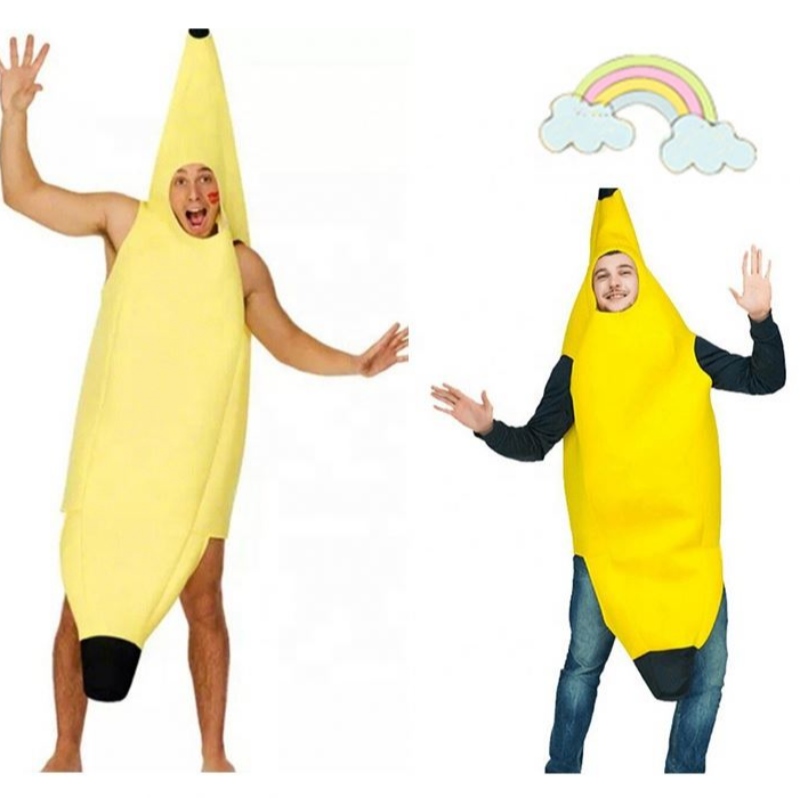 Cosplay Creations aantrekkelijke bananenkostuum volwassen deluxe set voor Halloween Dress Up Party en Roleplay Unisex Banana -kostuum