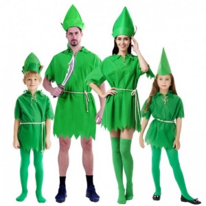 Halloween kostuum cosplay themafeest spelen ouder-kind kostuum Peter Pan