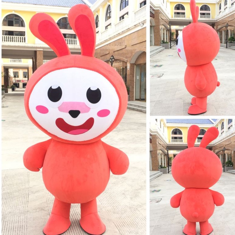 Hot Selling Party Bunny Mascot Costumes Aangepaste vakantiemascotte kostuum voor kinderen