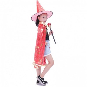 Alloween Children \\\\\'s volwassen feest verkleed Red en Black Double Face Stand Stand Collar Cape Hooded Cape Cape Costume Halloween Cosplay