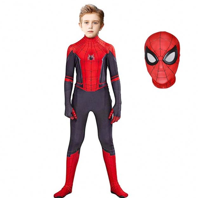 Spiderman kostuum bodysuit voor kinderen spandex zentai Halloween cosplay jumpsuit 3D -stijl