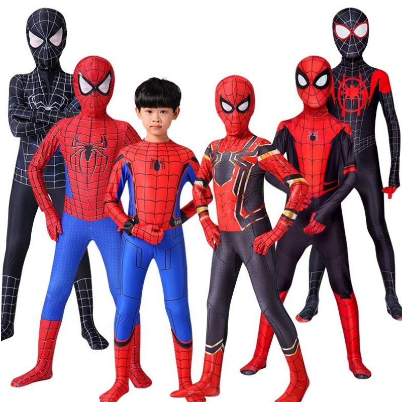 Iron Spider cosplay Amazing Spiderman Miles Halloween kostuum Peter Parker Zentai Suit Superhero Bodysuit voor kinderen volwassen