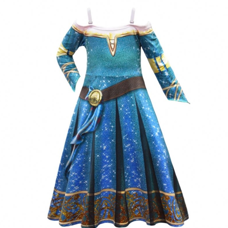 Halloween Braver Legends Merida Cosplay Dress Up Girls \\ 'Jurk Dress Rok