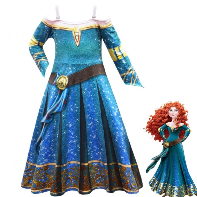 Halloween Braver Legends Merida Cosplay Dress Up Girls \\ 'Jurk Dress Rok