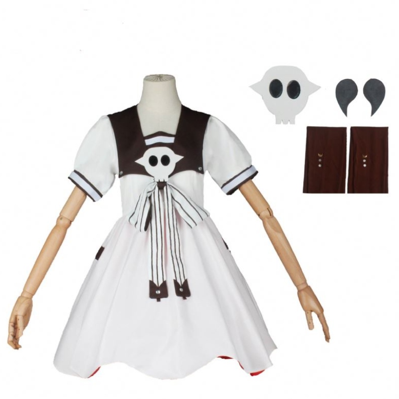 Toiletgebonden Hanako-kunnene yashiro cosplay kostuum jurk hoofdtooi rekwisieten anime pruiken Halloween-kostuum voor vrouw