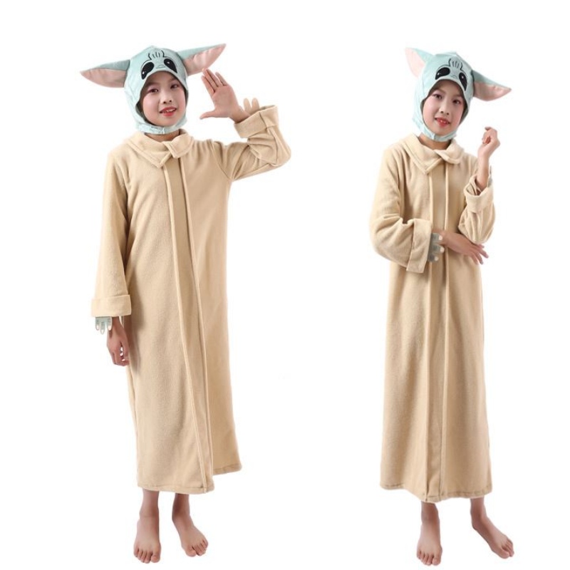 Baby yoda cosplay kostuum yoda oorlog anime kinderen coverall