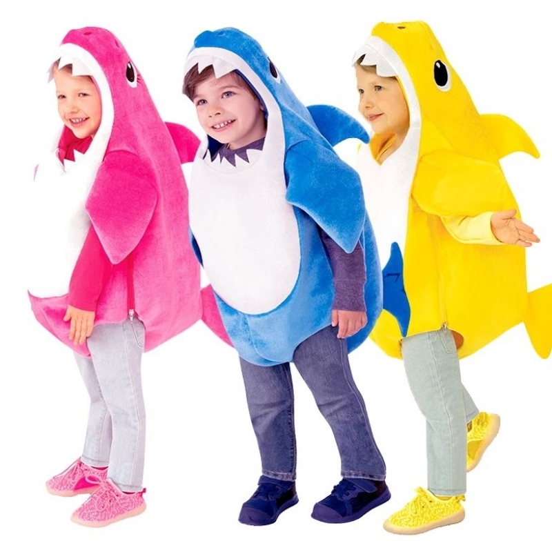 2022 Toddler Familie Shark Kostuum Cosplay Halloween -kostuum voor kinderdieren Kostuum voor kinderen Carnival Party aankledenpak