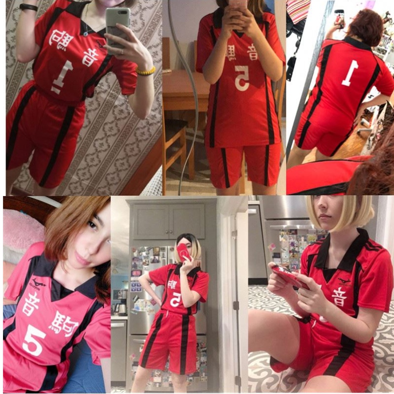 Volwassen Haikyuu Nekoma High School#5 1 Kenma Kozume Kuoo Tetsuro Cosplay Haikiyu Volley Ball Team Jersey Sportswear uniform