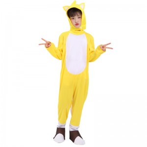 Groothandel Halloween Yellow Fox Tarrs Supersonic Boy -kostuum Hedgehog Sonic Suits Cosplay kostuum voor kinderen