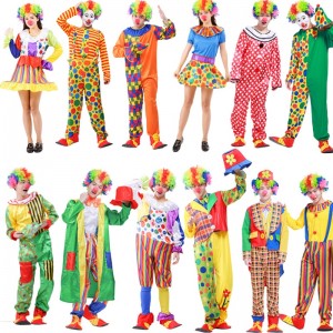 Halloween volwassen clown kostuum voor cosplay kostuum feest volwassen bar decoratie kerstfeest clown pak voor 2022