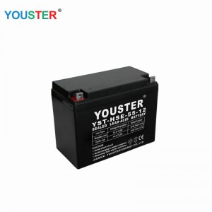 Loodzuurbatterijproductie Diepe cyclus AGM 12V55AH Batterijen 12V 55AH Opslagbatterij