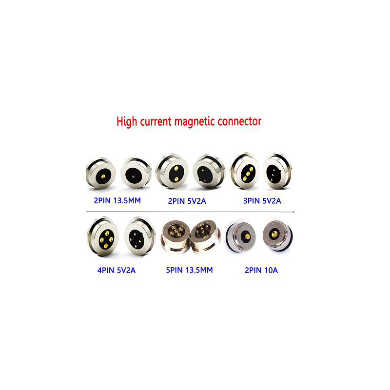 2pin/3pin/4pin/5pin/6pin Magnetische mannelijke vrouwelijke pogo pin connector voor LED