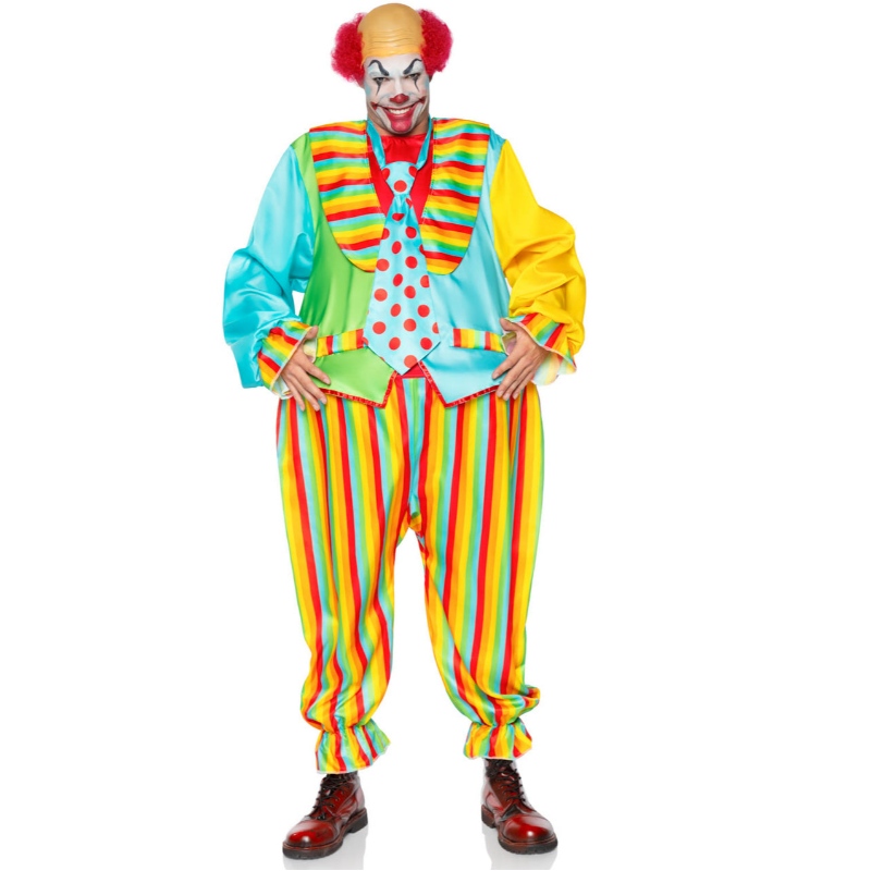 CIRCUS CLOWN COSTUME VOOR MANNEN