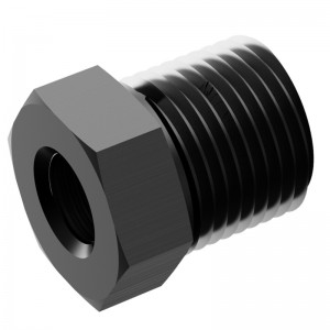 1/4 NPT Mannelijk aan 1/8 NPT Vrouwelijke Reducer Fitting Adapter Hex Bushing Holle Aluminium