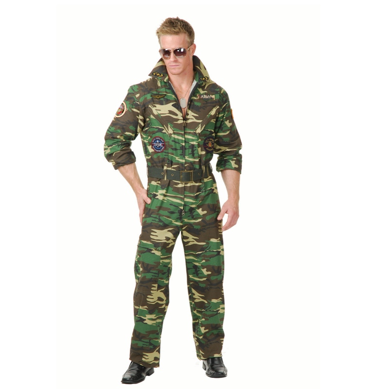 TOP GUN CAMO JUMPSUIT COSTUME