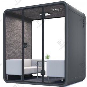 Live Webcasting Pod Akoestische Kamer Telefoon Commerciële draagbare Geluiddichte cabine Vergaderingsbureau Pod te koop