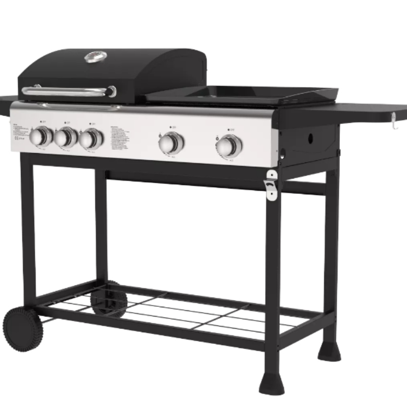 Zwart Op zwaar werk berekende Barbecue Outdoor Tuin Patio Premium BBQ Roker Oven Picknick Camping Patio Achtertuin Koken Houtskool BBQ Grills