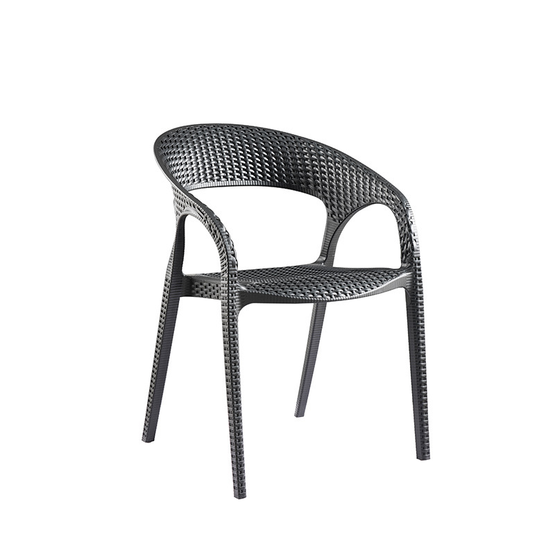 PP rotan stijl café stoelen tuinmeubilair tuin plastic hars stoel plastic tuinstoelen