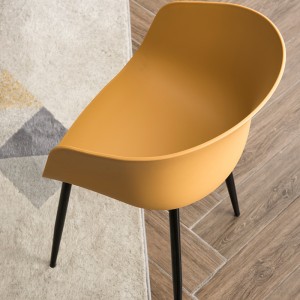 Moderne Italiaanse Franse Stijl Hoge Kwaliteit Plastic Pp Shell Keuken Eetkamer Plastic Stoel Voor Eetkamer