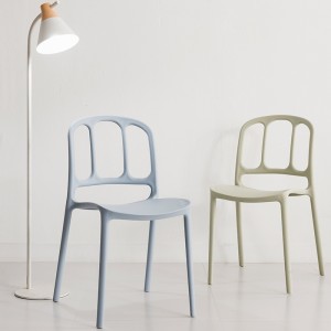 Modern Outdoor Cafe Stoelen Restaurant eetkamerstoel hoogwaardige stapelbare lounge plastic stoel