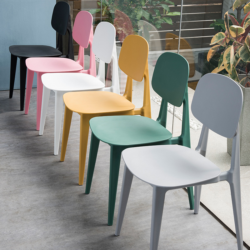 Comfortabele kleurrijke plastic stoelen restaurant meubels stapel plastic caféstoel