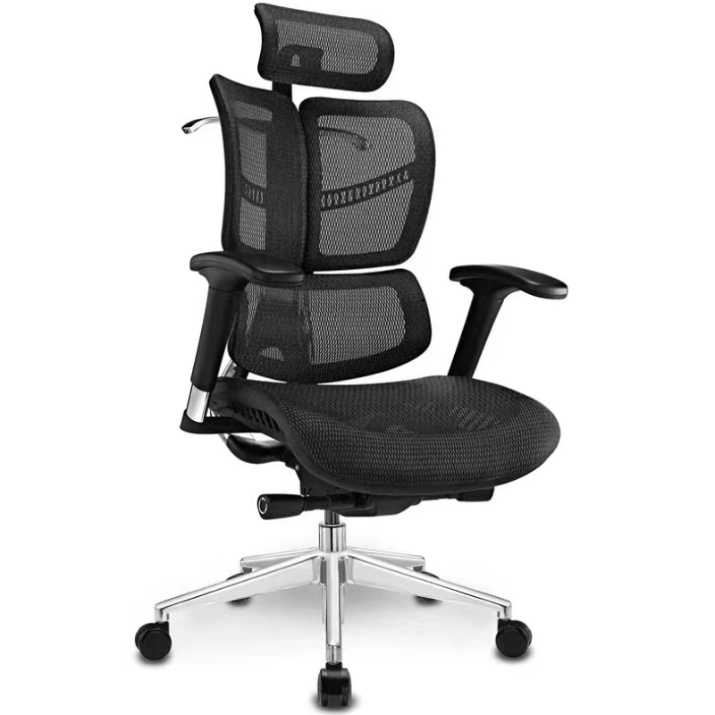2022 Commercieel meubilair 3D verstelbare mesh stoel ergonomische bureaustoel 1 stuk aluminium modern 5 jaar optioneel