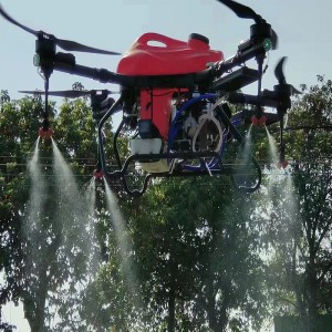4 Axis 22kg Olie aangedreven bemesting Drone Agricultural Spraying Drone Agriculture