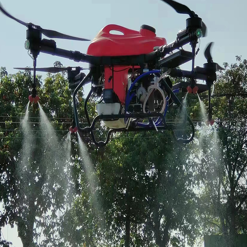 4 Axis 22kg Olie aangedreven bemesting Drone Agricultural Spraying Drone Agriculture