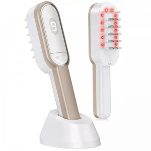 Oabes haarverzorgingskam laser haargroei kam hoofdhuid malp massager olie-control haarverlies preventie multifunctionele fototherapie ion haarverzorging kam combaal massagekam.