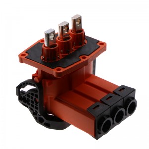 NIEUWE ENERGIE VOERTUIGEN Hoge stroomaansluiting 200A 3 Pin elleboogstekkerhandgreep connector