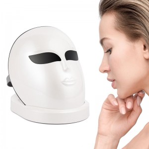 LED FACE Mâsk Light Therapy 7 Color Skin Huiding Therapy Led Photon Mâsk Licht gezicht Gezicht Huidverzorging Anti -verouderende huid Trappelen Rimpels Tonen Mâsk (voor gezicht&nek).
