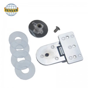 Ronde kraal scharnier tegen de muur